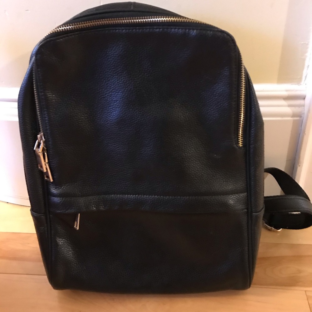 Leather bag back pack